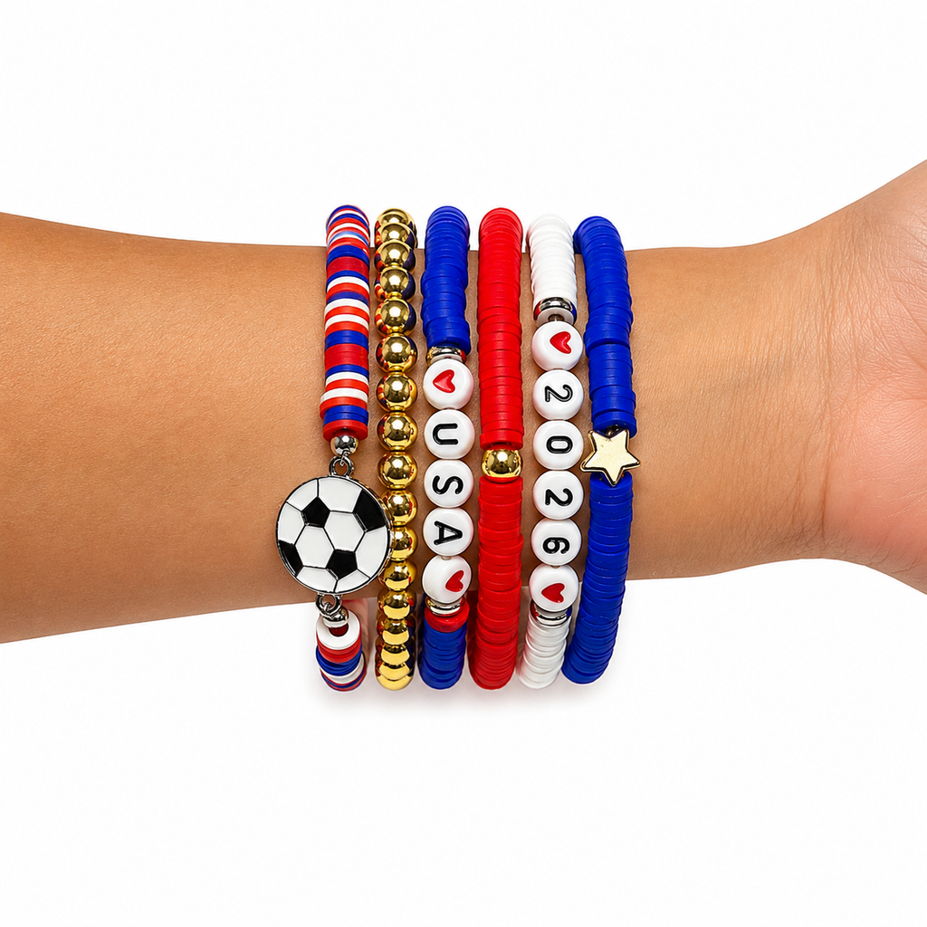 2026 USA Soccer 6-Piece Bracelet Set