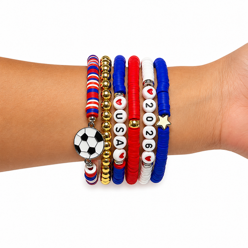 2026 USA Soccer 6-Piece Bracelet Set